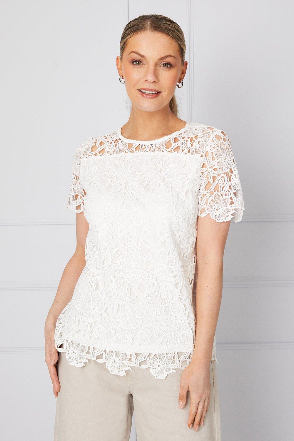 Womens Corded Lace T-shirt