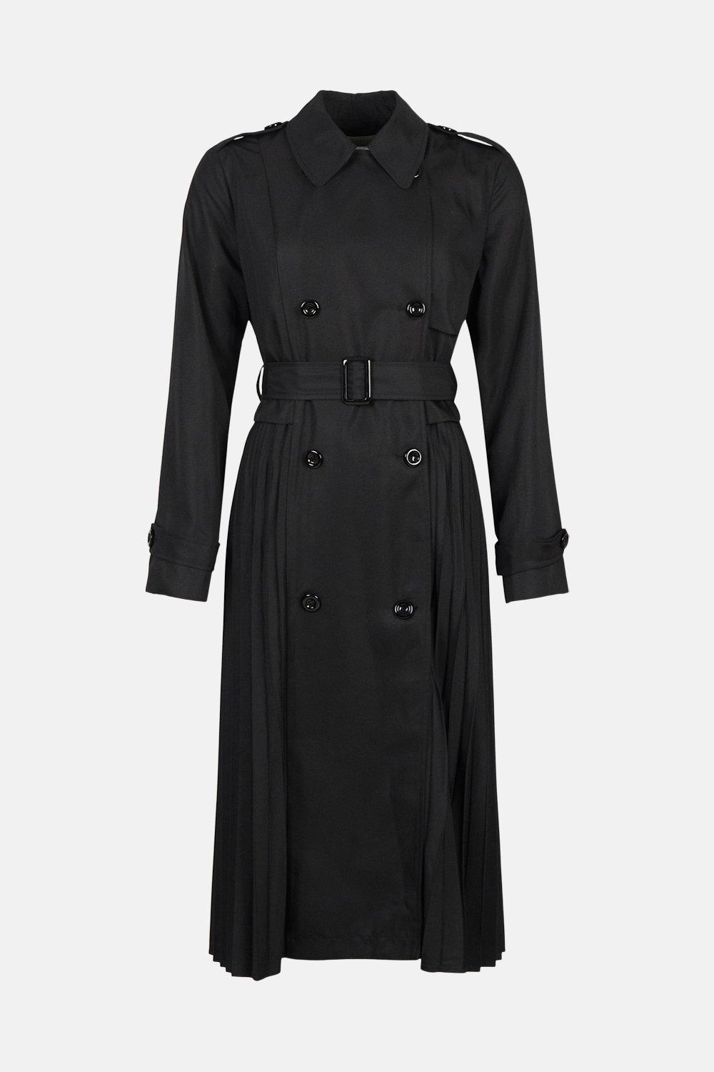 Wallis hot sale pleated coat