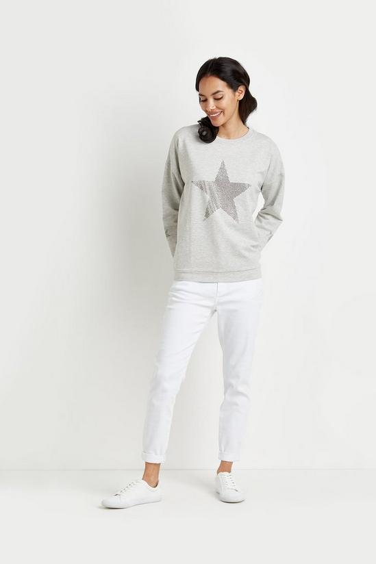 Wallis Petite Hotfix Star Sweatshirt 1