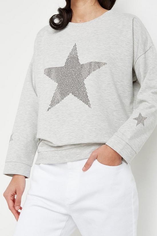 Wallis Petite Hotfix Star Sweatshirt 4