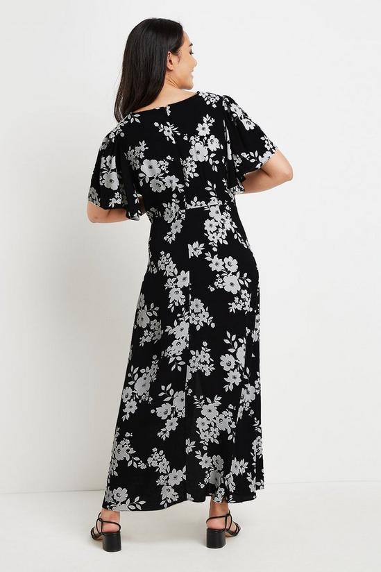 Wallis Petite Shadow Floral Maxi Dress 3