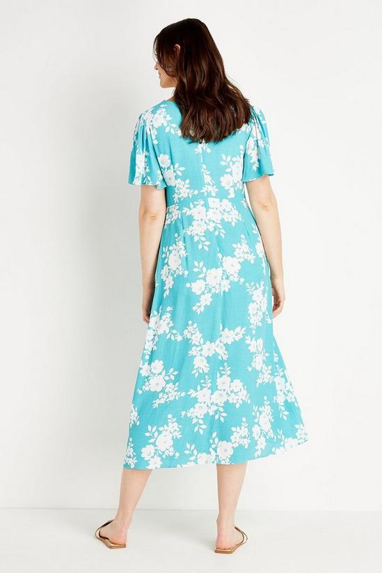 Wallis Mint Floral Midi Dress 3