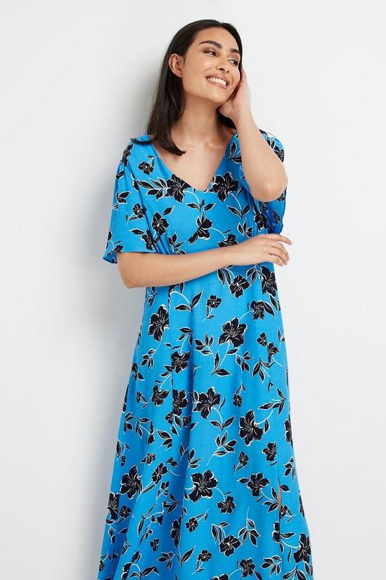 Wallis Petite Blue Floral Maxi Dress 2