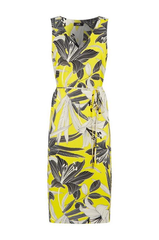 Wallis Yellow Jungle Palm Sun Dress 5
