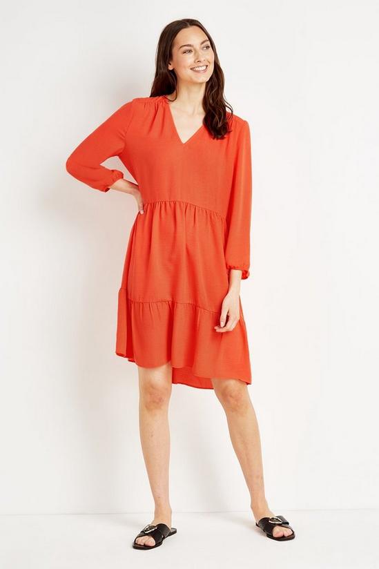 Wallis Tall Red Tiered Short Dress 1