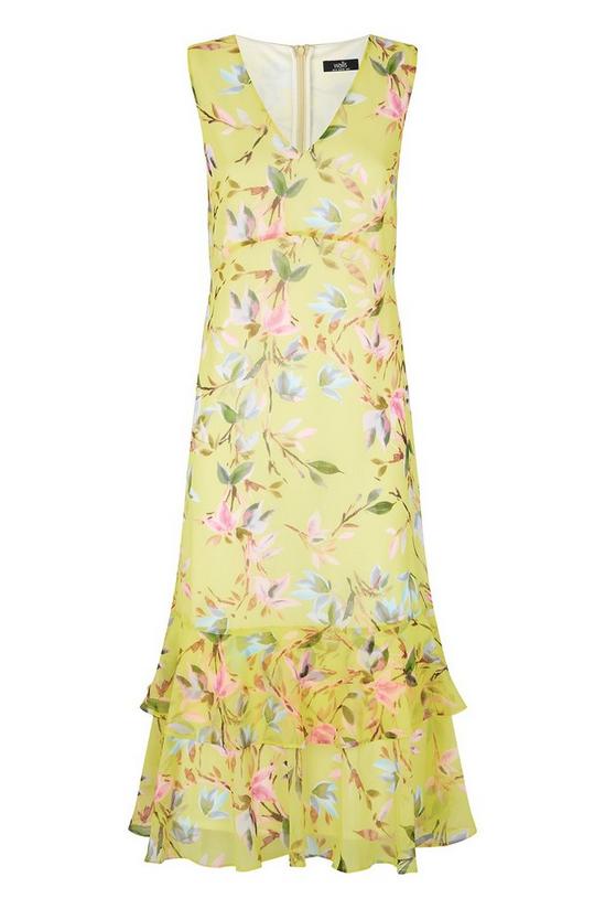 Wallis Lemon Floral Tiered Dress 5