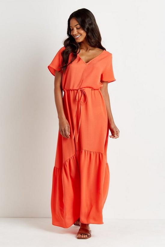 Wallis Red Relaxed Tiered Maxi Dress 1