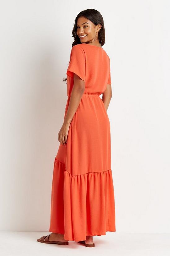 Wallis Red Relaxed Tiered Maxi Dress 3