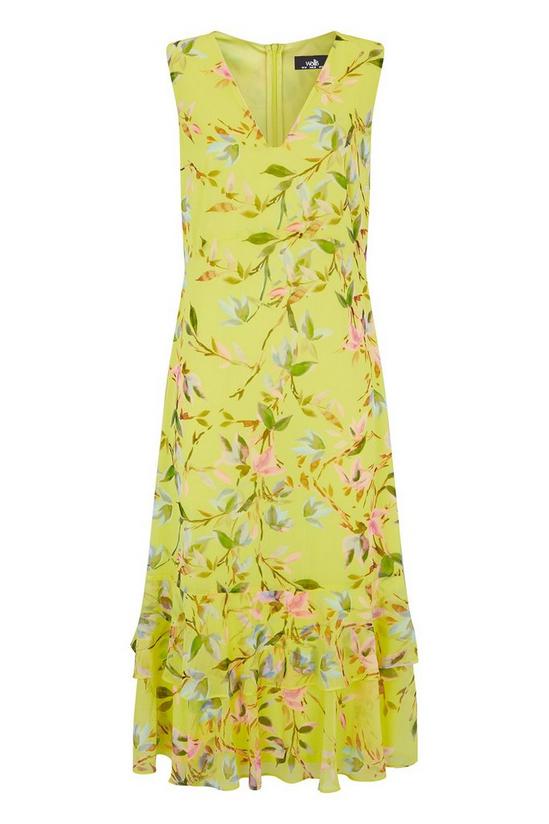 Wallis Tall Lemon Floral Tiered Dress 5