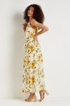 Wallis Tall Yellow Floral Pleated Maxi Dress thumbnail 2