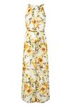 Wallis Tall Yellow Floral Pleated Maxi Dress thumbnail 5