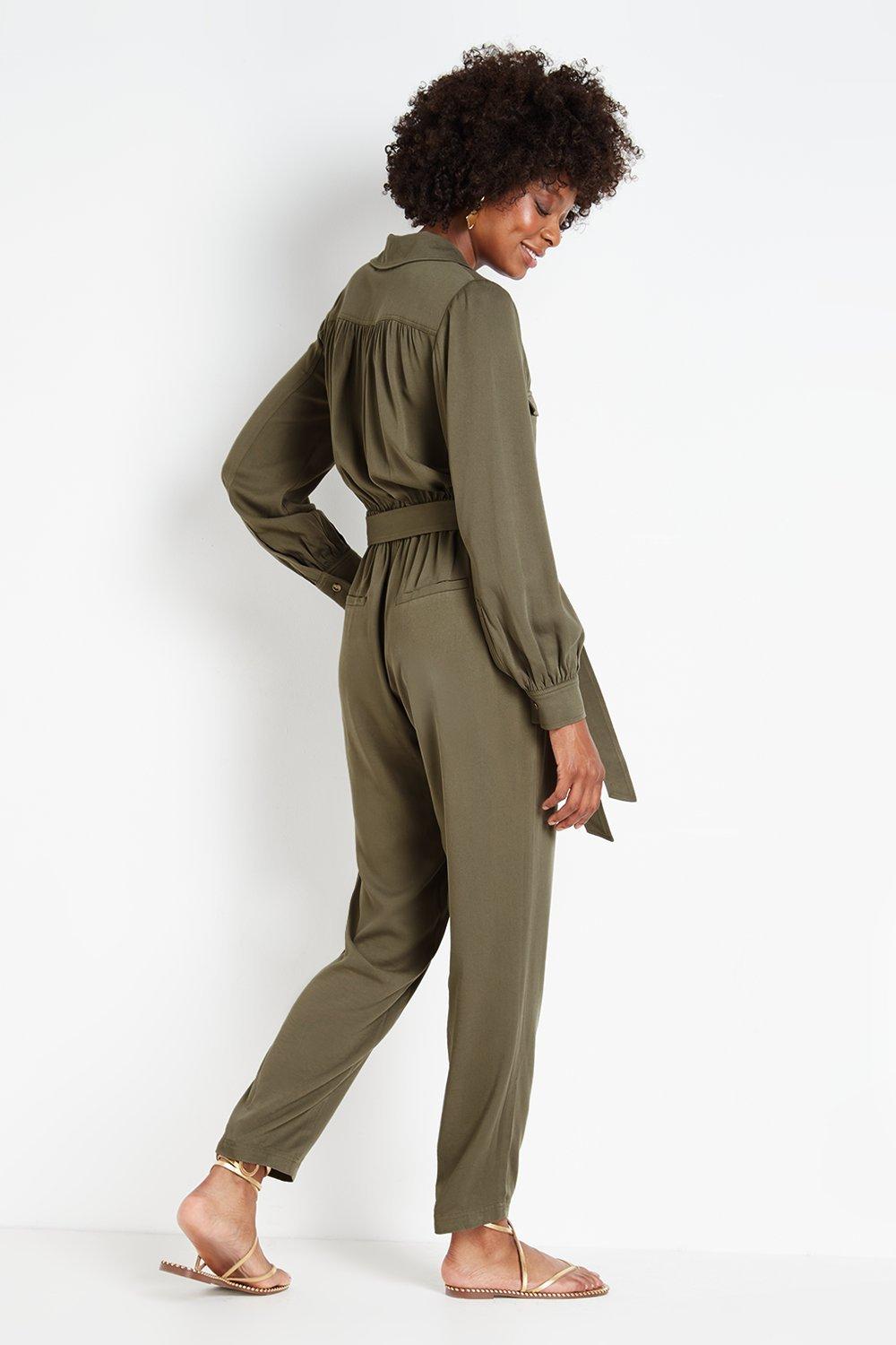 Wallis store khaki jumpsuit