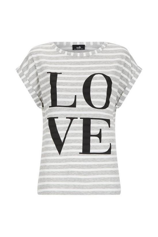 Wallis Sequin Love Slogan T-Shirt 5