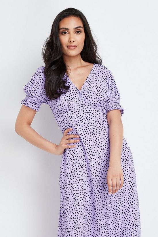 Wallis Petite Lavender Spot Maxi Dress 2