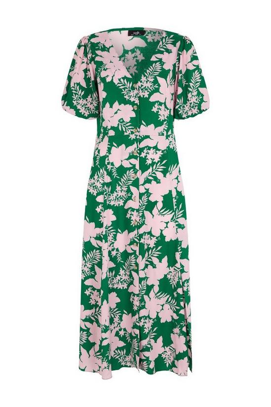 Wallis Green Floral Button Through Dress 5