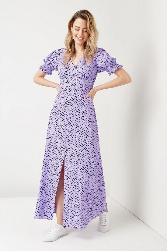 Wallis Lavender Spot Maxi Dress 2