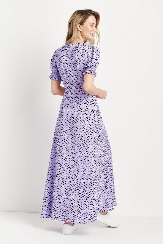 Wallis Lavender Spot Maxi Dress 3