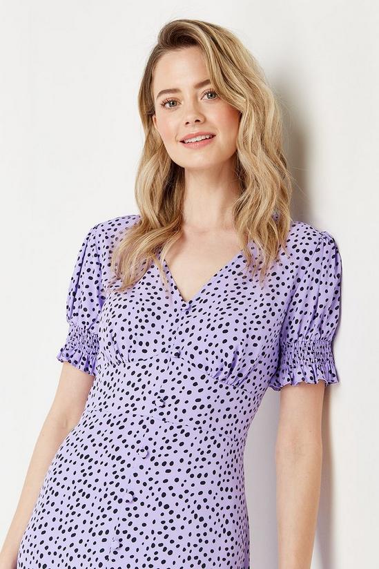 Wallis Lavender Spot Maxi Dress 4