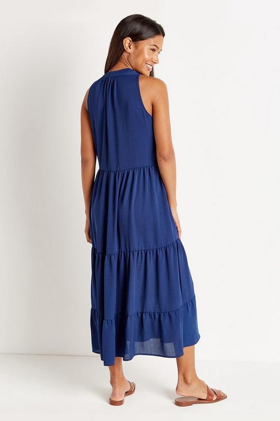 Wallis Linen-look Tiered Midi Dress 3