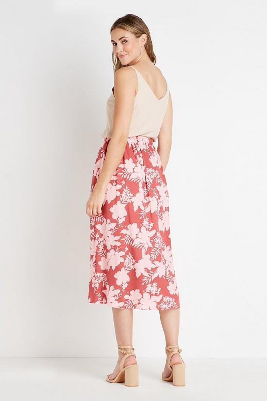 Wallis Shadow Floral Button Through Skirt 3