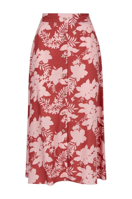 Wallis Shadow Floral Button Through Skirt 5