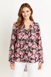 Wallis Tall Pink Floral Button Shirt thumbnail 1
