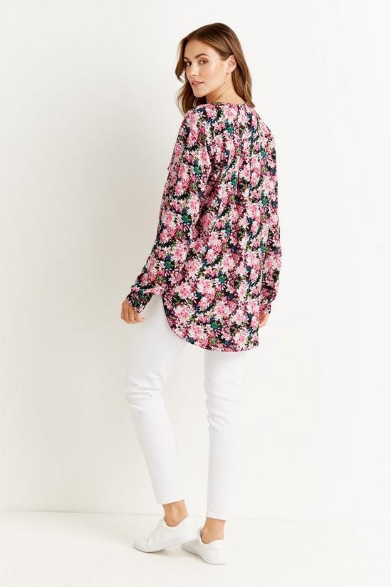 Wallis Tall Pink Floral Button Shirt 3