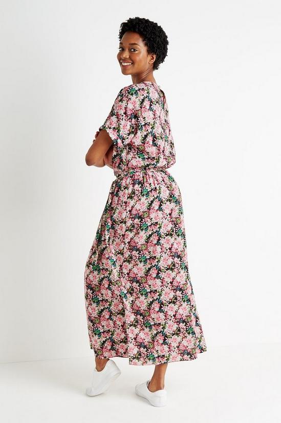 Wallis Tall Pink Floral Midi Dress 3
