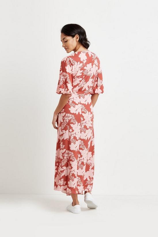 Wallis Tall Shadow Floral Button Through Dress 3