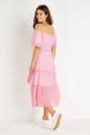 Wallis Petite Pink Check Bardot Midi Dress thumbnail 3