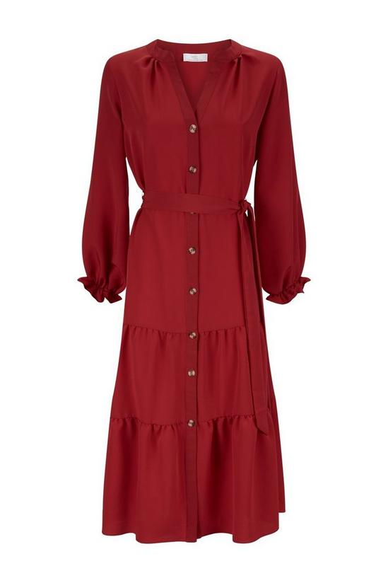 Wallis Petite Red Tiered Midi Dress 5