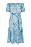Wallis Petite Blue Scarf Bardot Midi Dress thumbnail 5