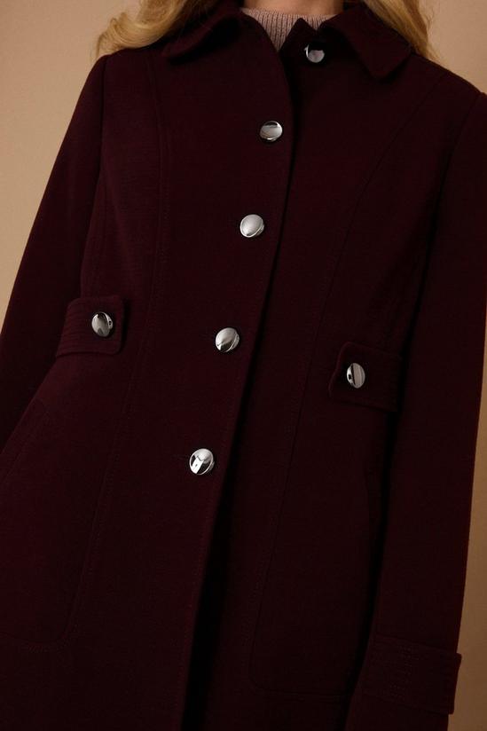 Wallis Waist Button Detail Smart Coat 4