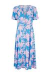 Wallis Petite Blue Floral Button Through Dress thumbnail 5