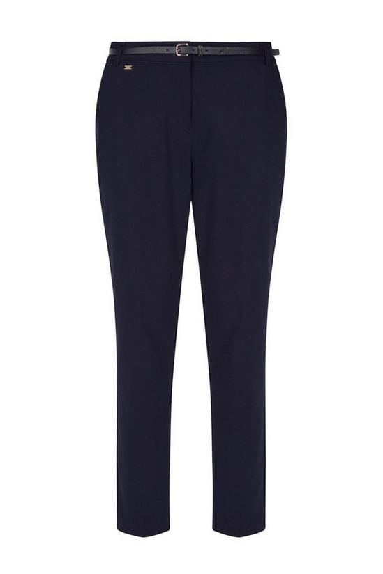 Wallis Navy Belted Cigarette Trousers 5