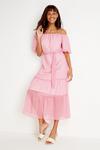 Wallis Tall Pink Check Bardot Dress thumbnail 2