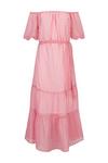 Wallis Tall Pink Check Bardot Dress thumbnail 5