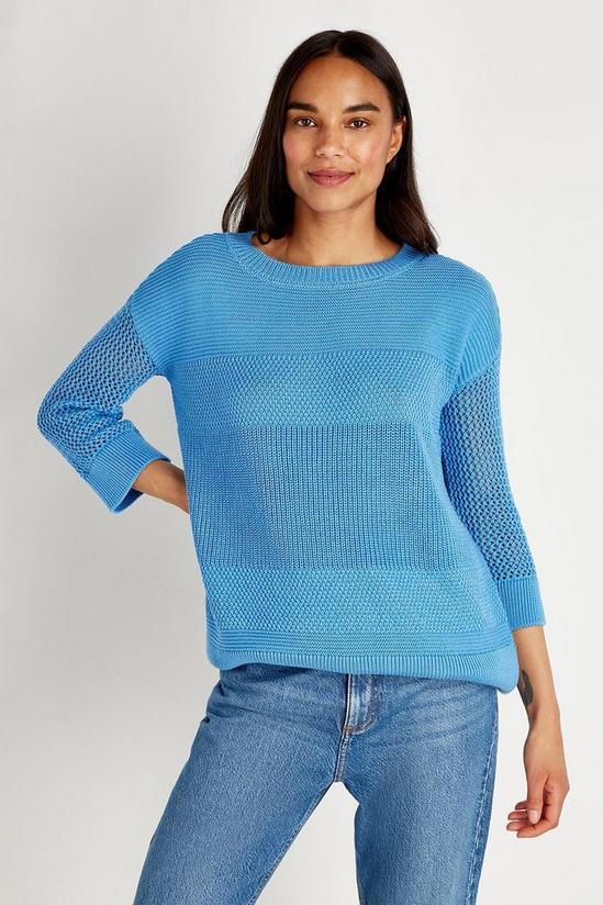 Wallis Stitch Self Stripe Sweater 1