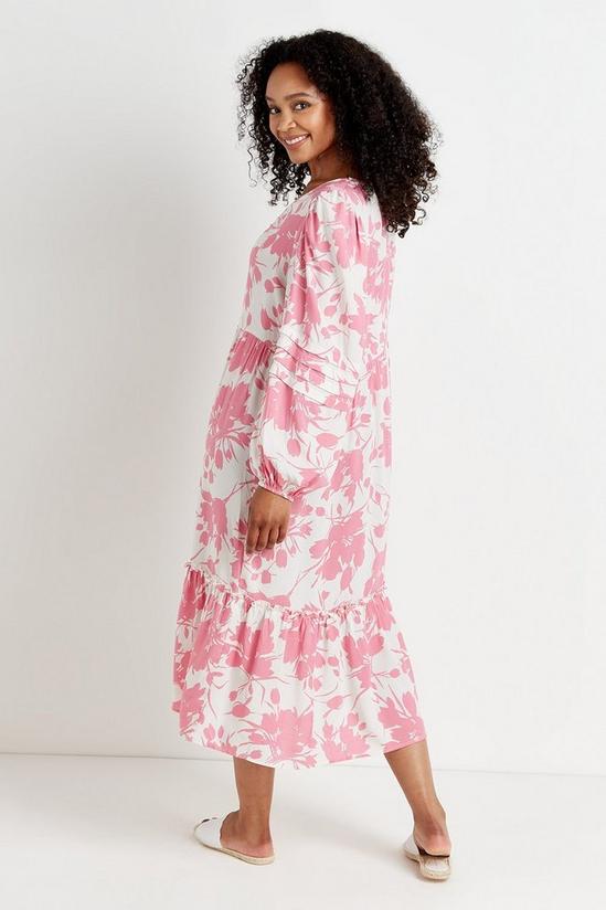 Wallis Petite Pink Floral Smock Dress 3