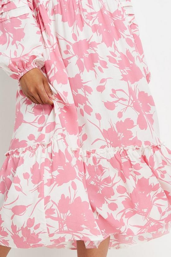 Wallis Petite Pink Floral Smock Dress 4