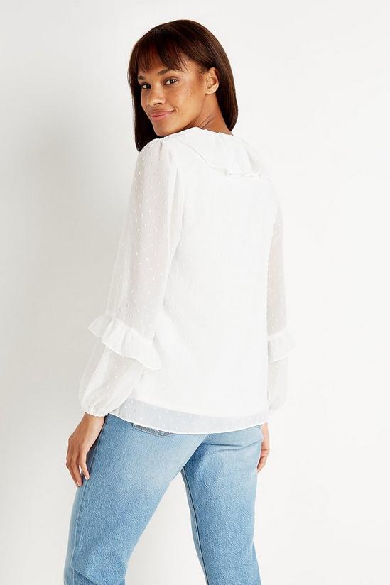 Wallis Ivory Frill Front Blouse 3