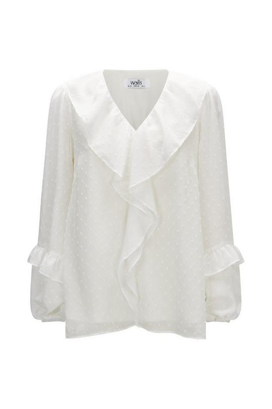 Wallis Ivory Frill Front Blouse 5