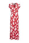 Wallis Red Floral Jersey Maxi Dress thumbnail 5