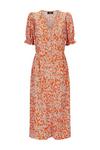 Wallis Orange Daisy Jersey Midi Dress thumbnail 5