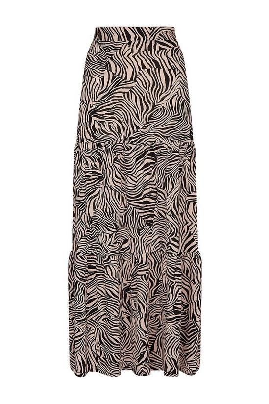 Wallis Zebra Print Jersey Maxi Skirt 5