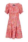 Wallis Pink Floral Tiered Short Dress thumbnail 5