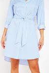 Wallis Blue Poplin Stripe Shirt Dress thumbnail 4