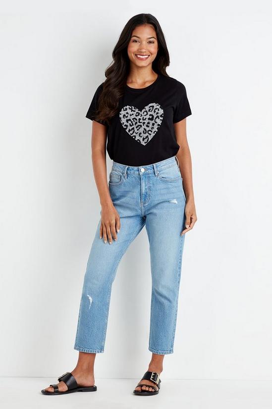 Wallis Leopard Heart T-shirt 1