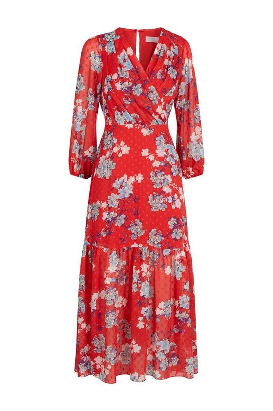 Wallis Petite Red Floral Dress 5