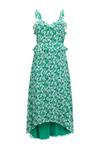Wallis Petite Green Ditsy Floral Ruffle Dress thumbnail 5